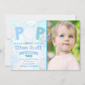 Blase Party Geburtstagseinladung Bubbly Birthday Einladung (Vorderseite)