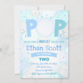 Blase Party Geburtstagseinladung Bubbly Birthday Einladung (Vorderseite)