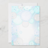 Blase Party Geburtstagseinladung Bubbly Birthday Einladung (Rückseite)