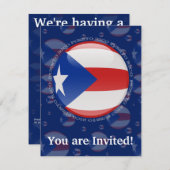 Blase Puerto Rico Einladung (Vorne/Hinten)