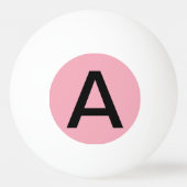 Blase Rosa Farbe Tischtennisball (Rückseite)