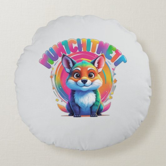 Blase Rundes Kissen (Vorderseite)