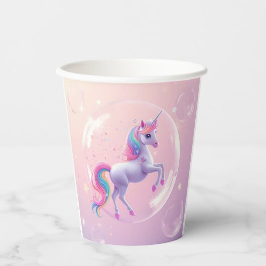 Blase Unicorn Pappbecher (Vorderseite)
