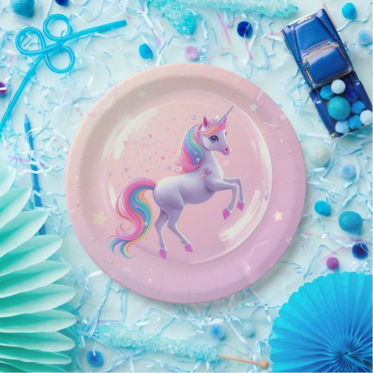 Blase Unicorn Pappteller (Party)