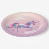 Blase Unicorn Pappteller (Schrägansicht)