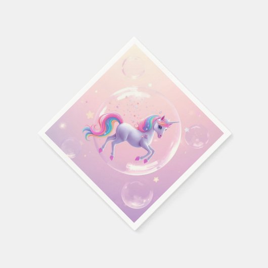 Blase Unicorn Serviette (Ecke)
