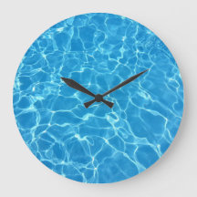 Blase Wasser Reflektionen Textur große Uhr