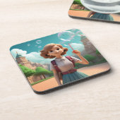 Blasebalgen Wolken Untersetzer Set (Linke Seite)