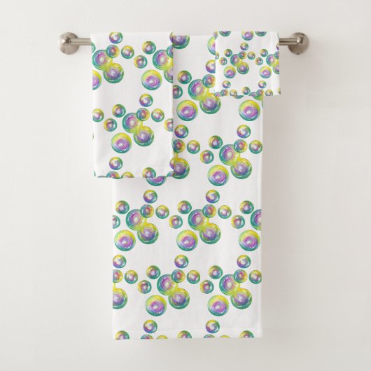 Blasebalgie Iridescent Rainbow Bubble Wand Badhandtuch Set (Insitu)