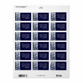 Blasen Adressaufkleber (Vorne)