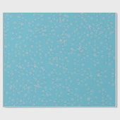 Blasen auf Aqua Blue Geschenkpapier (Flach)