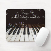 Blasen auf der Piano Keyboard Quotiermaus Mousepad (Mit Mouse)