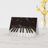 Blasen auf der Pianokarte Karte (Gelbe Blume)