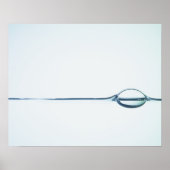 Blasen auf der Wasseroberfläche Poster (Vorne)