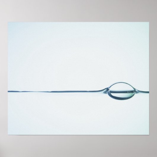 Blasen auf der Wasseroberfläche Poster (Vorne)