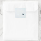 Blasen auf der Wasseroberfläche Quadratischer Aufkleber (Tasche)