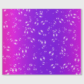 Blasen auf rosa und Lila Kante Geschenkpapier (Flach)