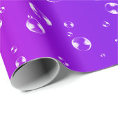 Blasen auf rosa und Lila Kante Geschenkpapier (Rolleneckpunkt)