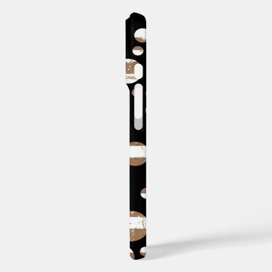 Blasen auf schwarz Case-Mate iPhone hülle (Rückseite / Links)