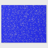 Blasen auf Vivid Blue Geschenkpapier (Flach)