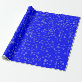 Blasen auf Vivid Blue Geschenkpapier (Ungerollt)