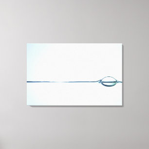 Blasen auf Wasser-Oberfläche Leinwanddruck