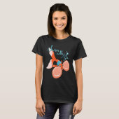 Blasen-Augen-Goldfisch Celestial Fisch T-Shirt (Vorne ganz)