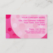 Blasen aus der Visitenkarte von Cherry Fizz (Rückseite)