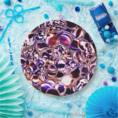 Blasen aus Farbglas oder wertvollen Steinen? Pappteller (Party)