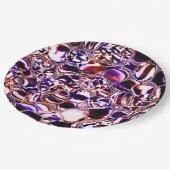 Blasen aus Farbglas oder wertvollen Steinen? Pappteller (Schrägansicht)