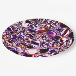 Blasen aus Farbglas oder wertvollen Steinen? Pappteller