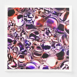 Blasen aus Farbglas oder wertvollen Steinen? Serviette