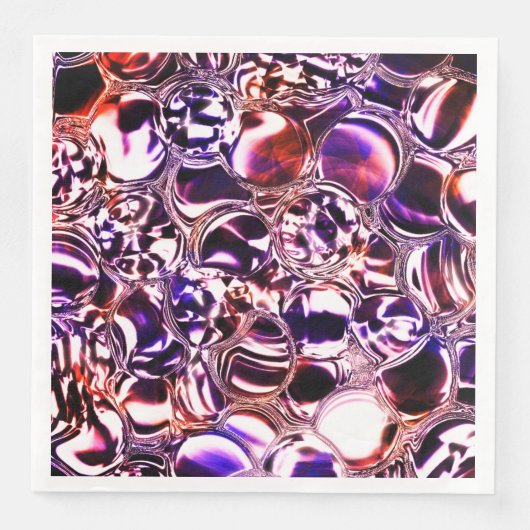 Blasen aus Farbglas oder wertvollen Steinen? Serviette (Vorderseite)