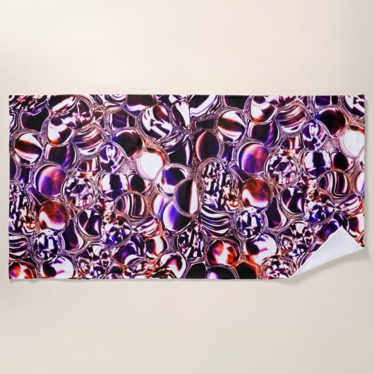 Blasen aus Farbglas oder wertvollen Steinen? Strandtuch (Vorderseite)