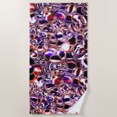 Blasen aus Farbglas oder wertvollen Steinen? Strandtuch (Vorderseite)