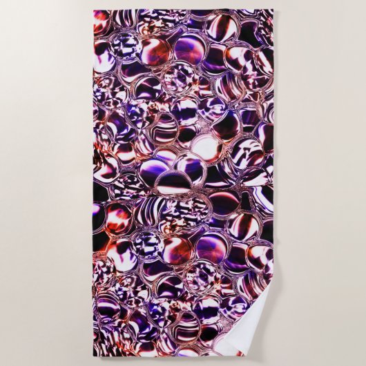 Blasen aus Farbglas oder wertvollen Steinen? Strandtuch (Vorderseite)