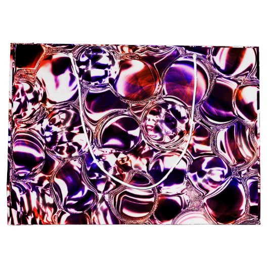 Blasen aus farbigem Glas oder wertvollen Steinen? Große Geschenktüte (Rückseite)