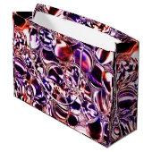 Blasen aus farbigem Glas oder wertvollen Steinen? Große Geschenktüte (Rückseite Schrägansicht)