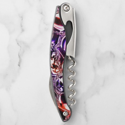 Blasen aus farbigem Glas oder wertvollen Steinen? Kellnermesser (Rückseite)