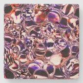 Blasen aus farbigem Glas oder wertvollen Steinen? Steinuntersetzer (Vorderseite)