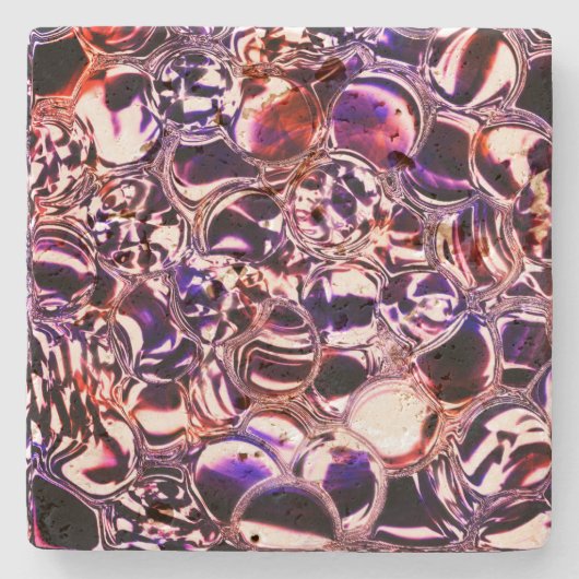 Blasen aus farbigem Glas oder wertvollen Steinen? Steinuntersetzer (Vorderseite)