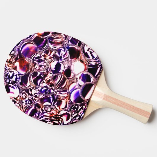 Blasen aus farbigem Glas oder wertvollen Steinen? Tischtennis Schläger (Seitenansicht)