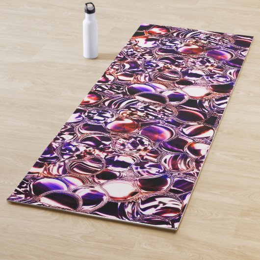Blasen aus farbigem Glas oder wertvollen Steinen? Yogamatte (Beispiel)