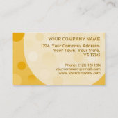 Blasen aus Visitenkartenvorlagen für Ananas Visitenkarte (Rückseite)