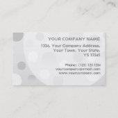 Blasen bei Visitenkartenvorlagen löschen Visitenkarte (Rückseite)