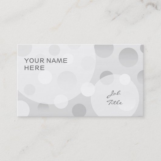 Blasen bei Visitenkartenvorlagen löschen Visitenkarte (Vorderseite)