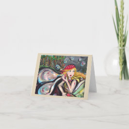 Blasen-Blende-Merkkarte Karte