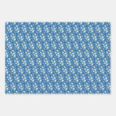 Blasen (Blues, Grüntöne & Gelb) Packpapier Geschenkpapier Set (Vorderseite 3)