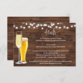 Blasen & Brände Rustikale Details Extra Informatio Begleitkarte (Vorne/Hinten)