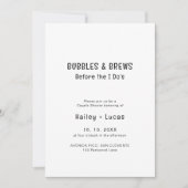 Blasen & Bräunen vor dem I's | Dusche Einladung (Vorderseite)